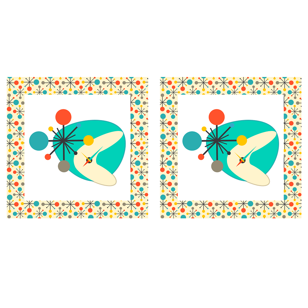 Mid Century Atomic Pillow Panels - Image 2