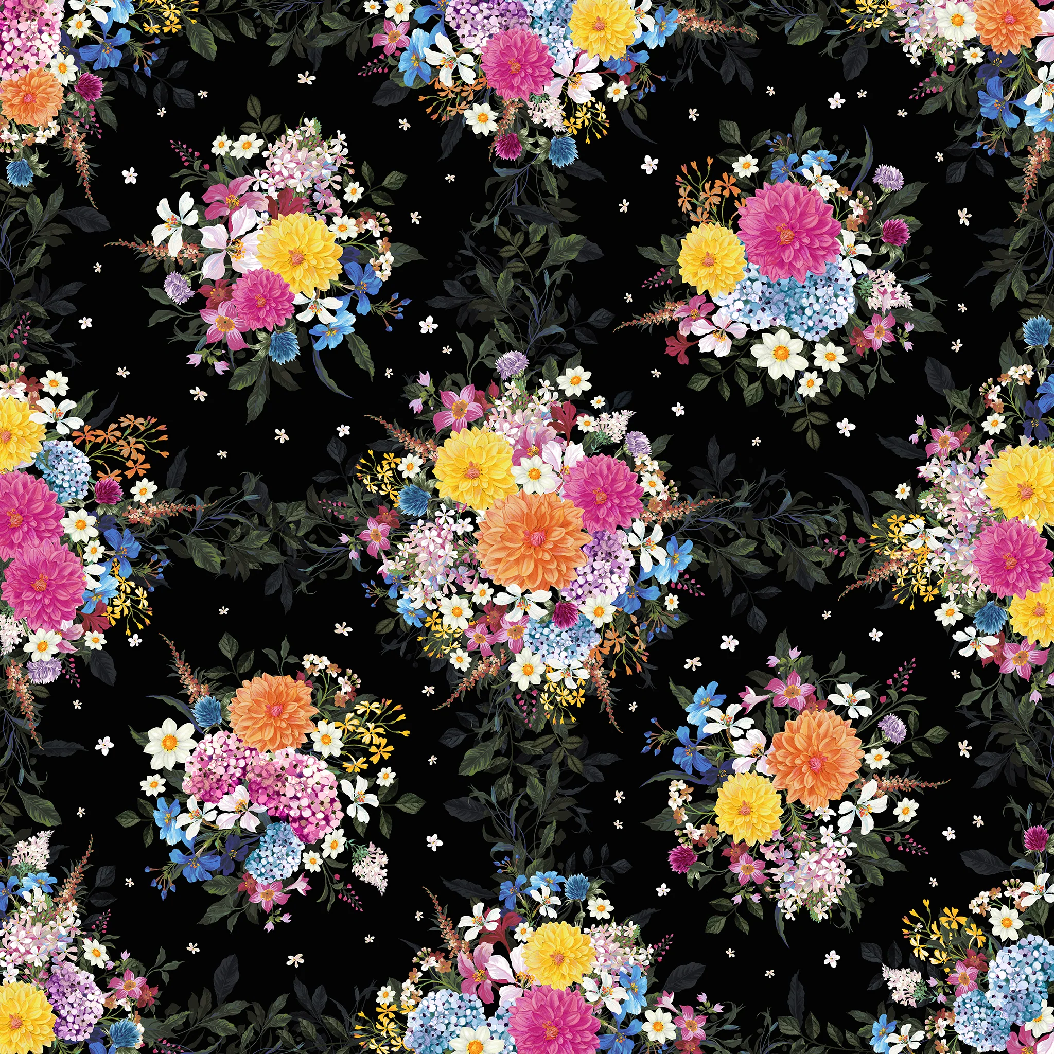 Midnight Blooms 18pc Fat Quarter Bundle - Image 6