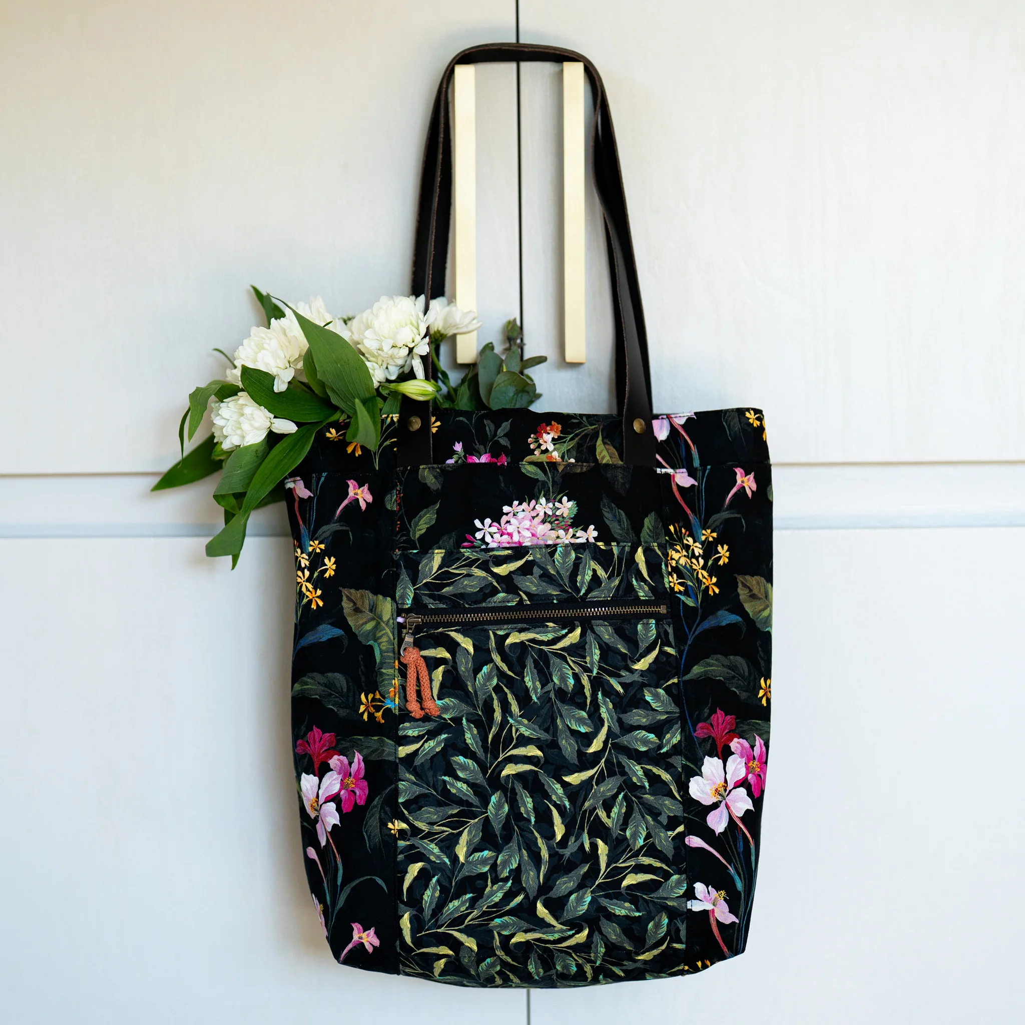 Midnight Blooms Fabric Collection - Floret Ivory - Image 6