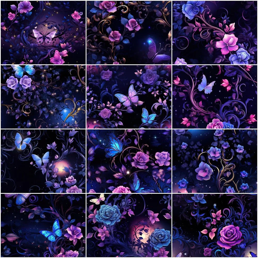 Midnight Garden Fat Quarter Bundle - 12 Pieces