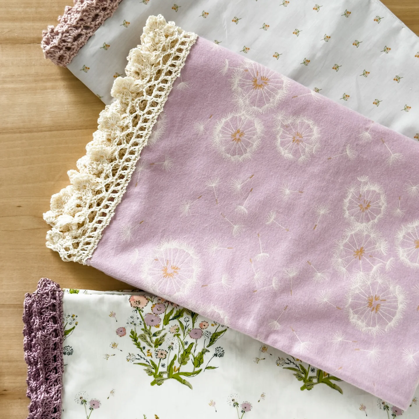 Midsummer Fabric Collection - Tiny Dancer Lilac in Flannel - Image 4