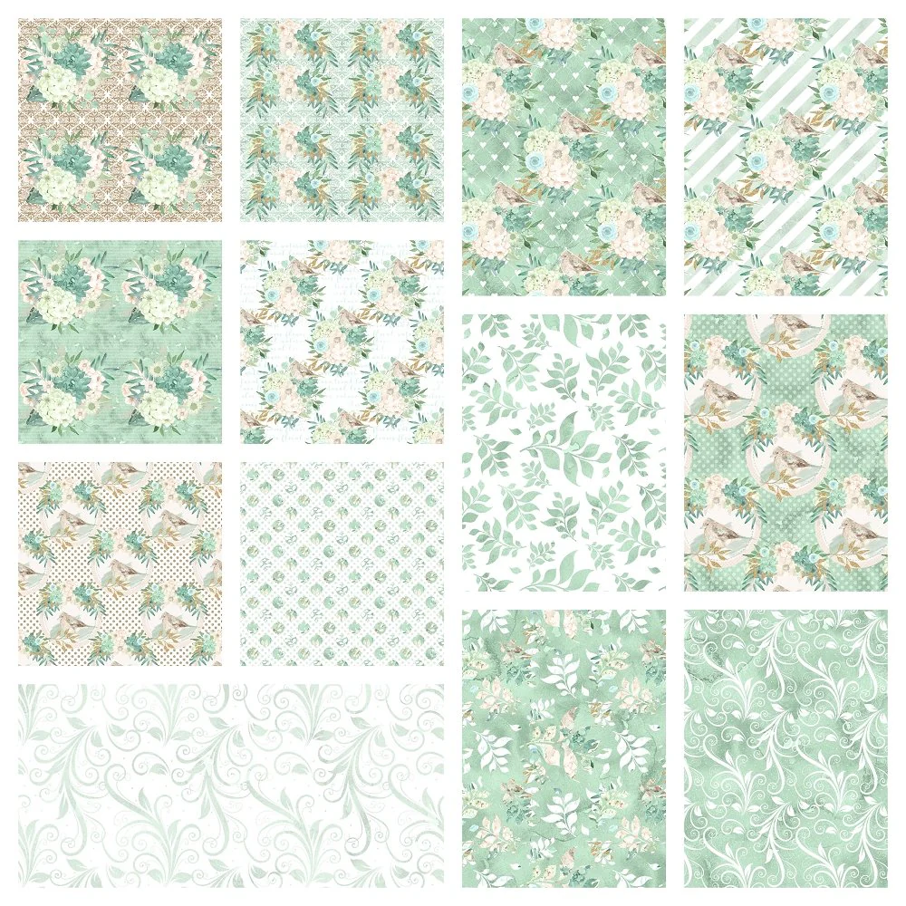 Mint Dreams Charm Pack - 13 Pieces