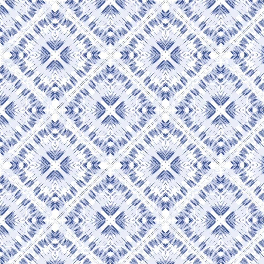 Mirrored Shibori Diamonds Fabric