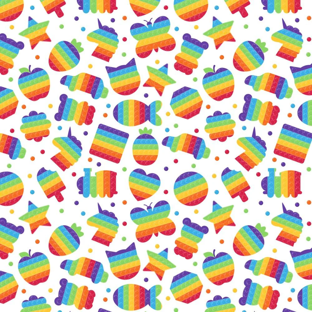 Miscellaneous Pop It Toys & Dots Fabric
