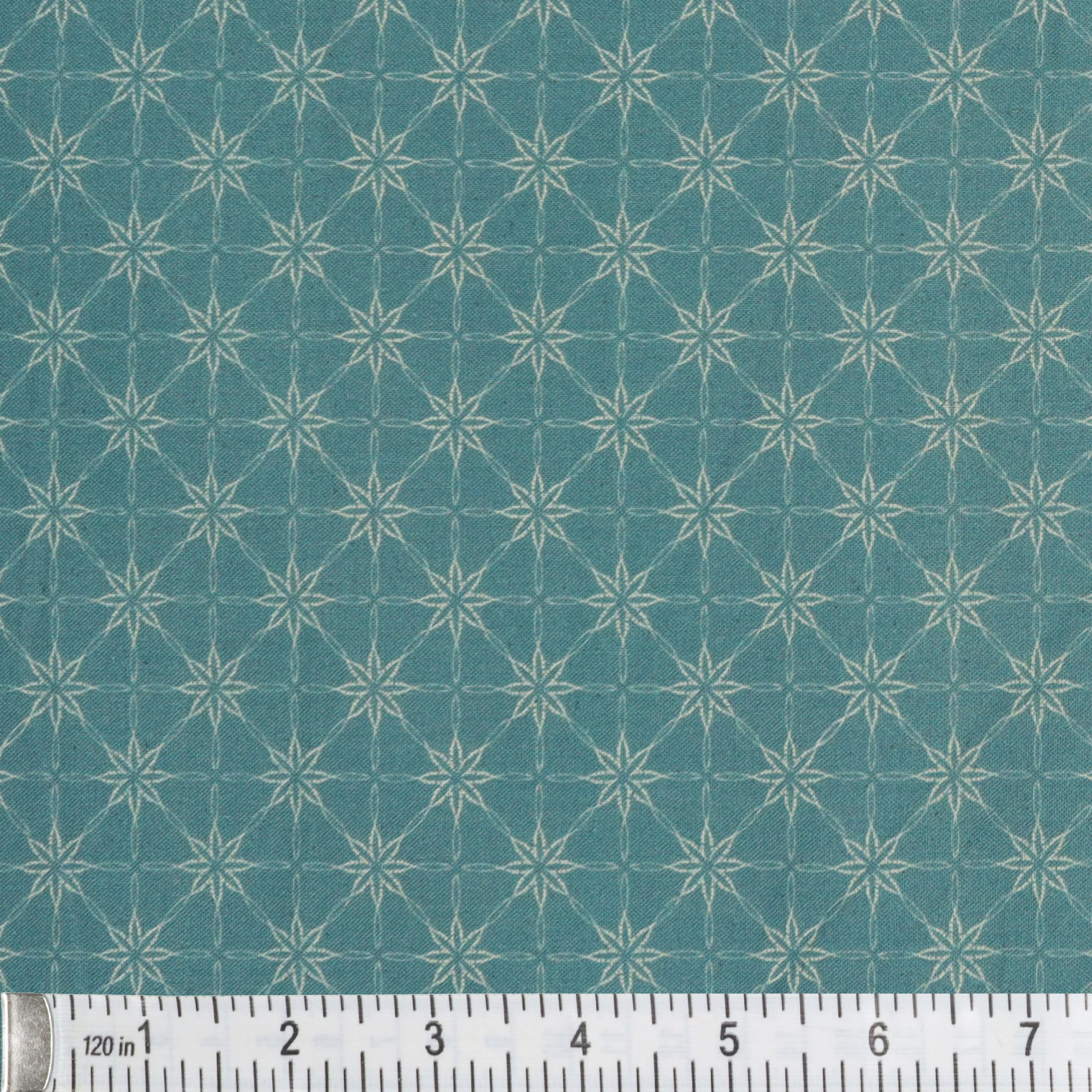 Modern Vintage: Treasured Fabric Collection - Daisy Doily Teal - Image 3