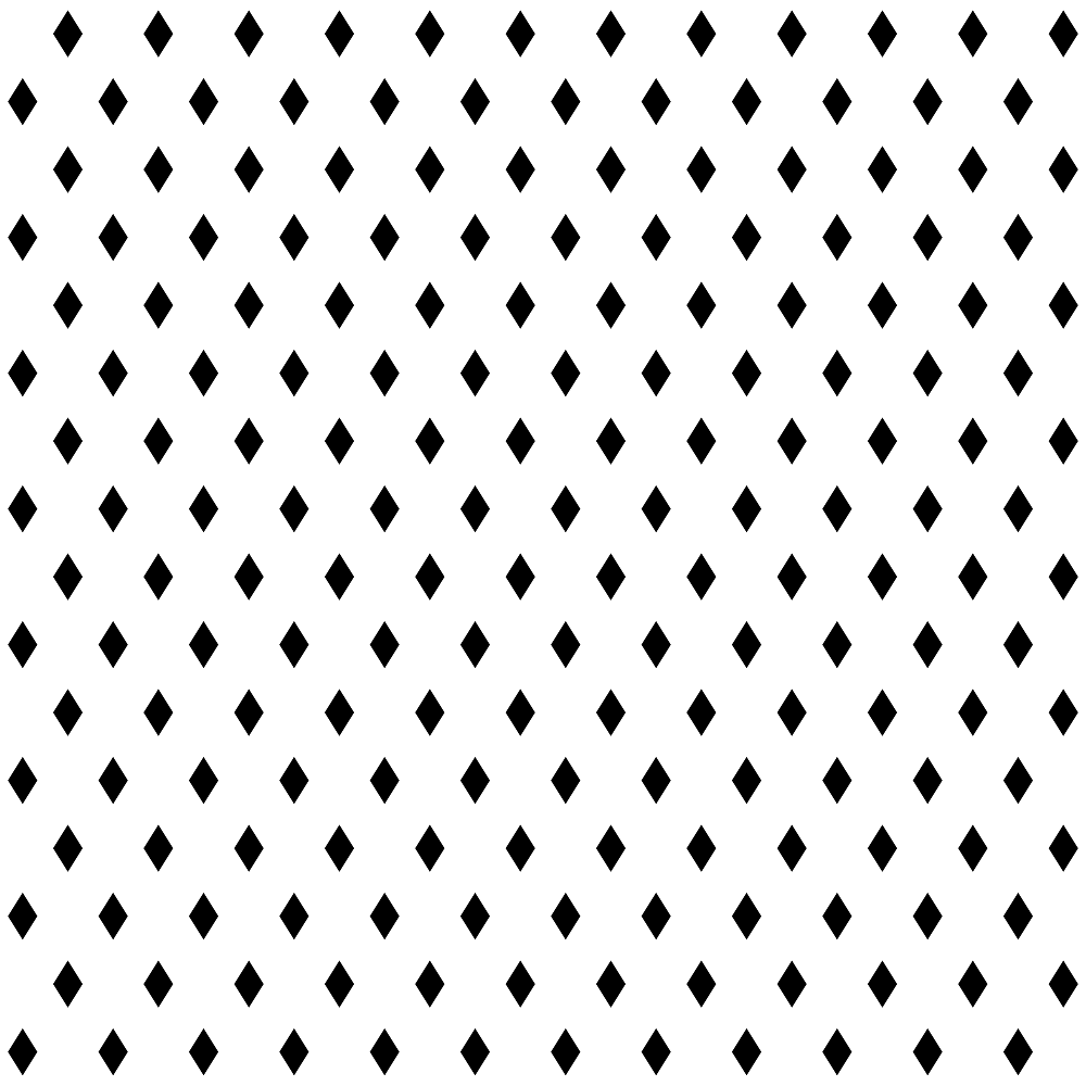 Monochrome Diamonds Fabric
