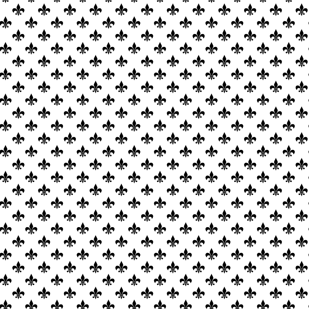Monochrome Fleur-de-lis Fabric