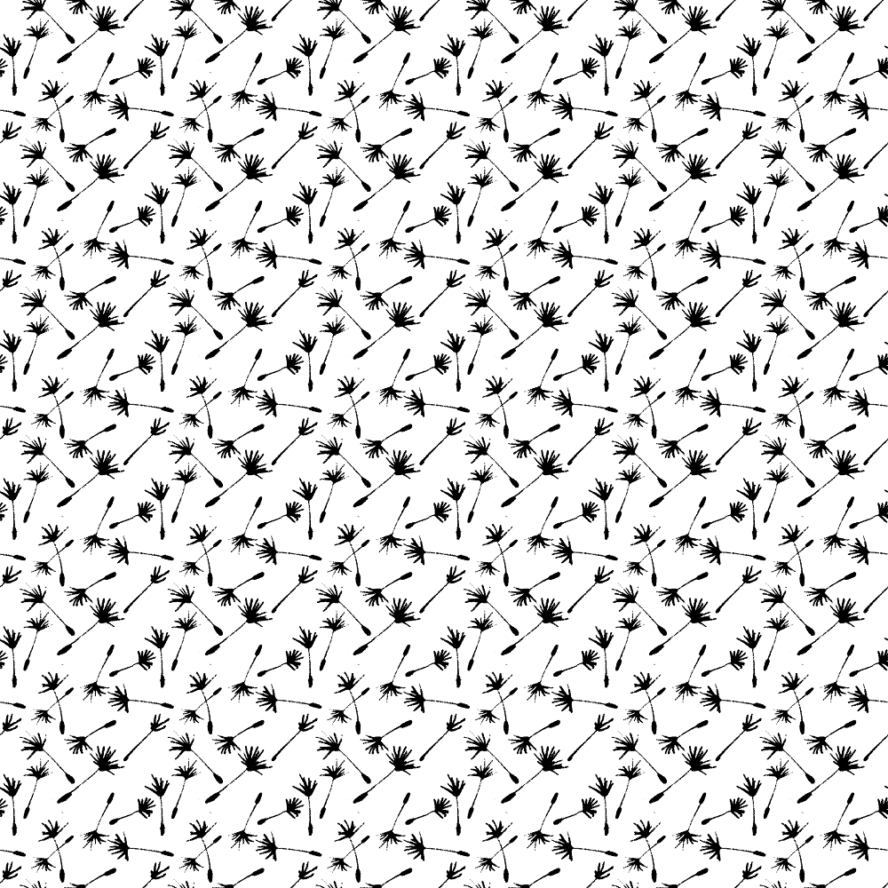 Monochrome Floral #4 Fabric