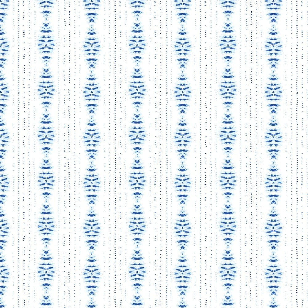 Monochrome Shibori Dots & Diamonds Fabric