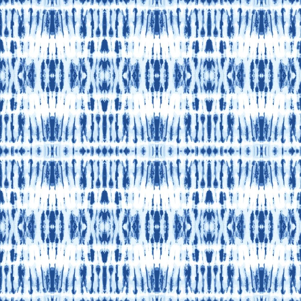 Monochrome Shibori Mirrored Stripes Fabric