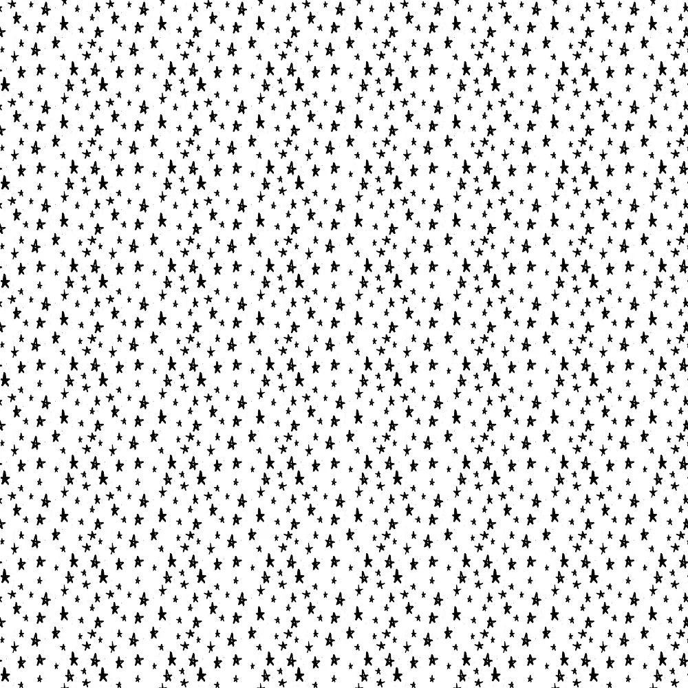 Monochrome Stars Fabric
