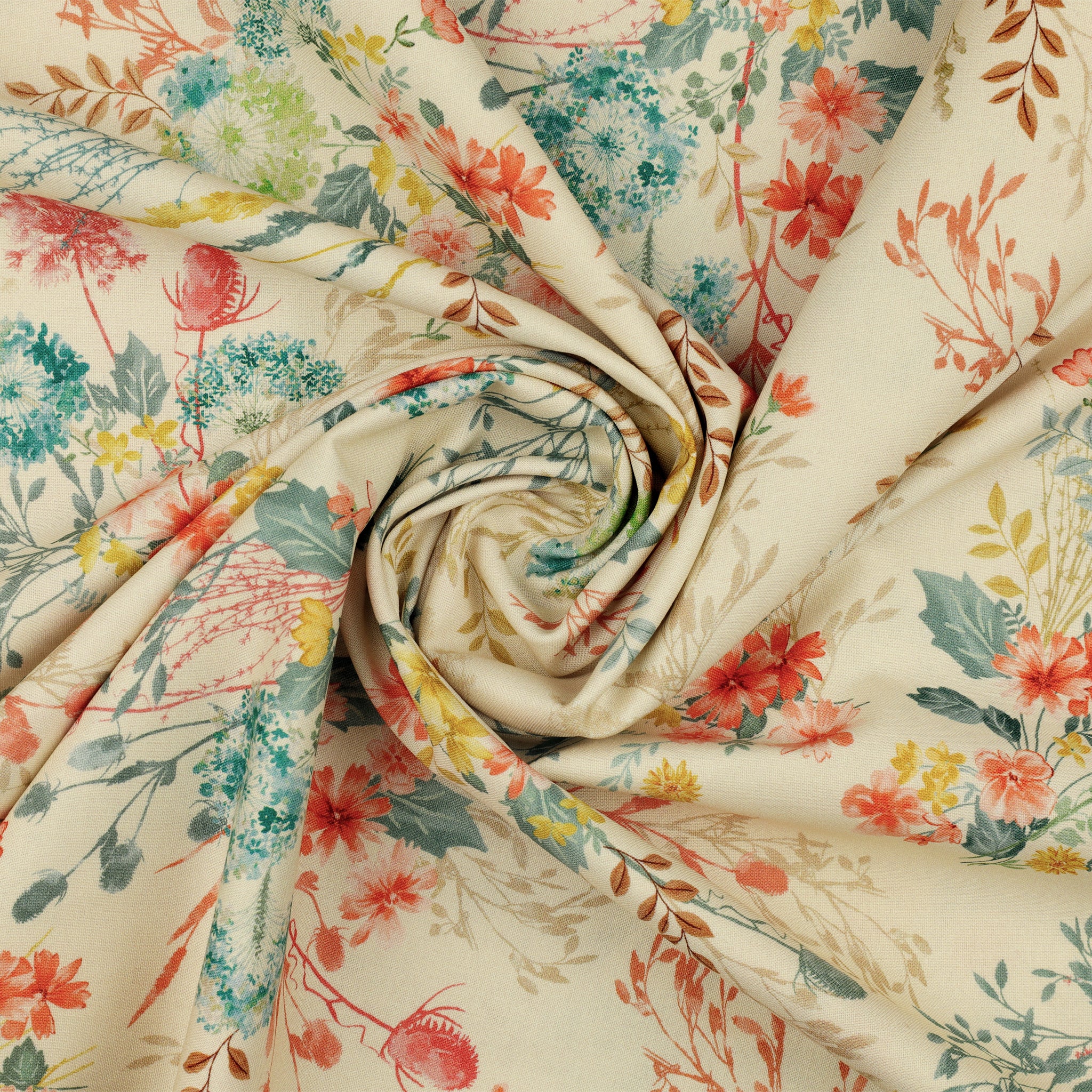 Montgomery-Mountain Charm Fabric Collection - Montgomery Floral White/Multi - Image 2