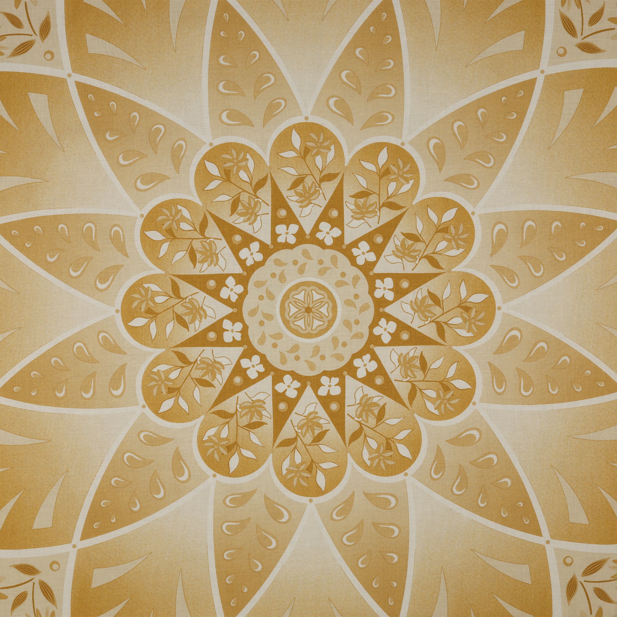 Moonlight Serenade Fabric Collection - Blossom Panel Cream - Image 3