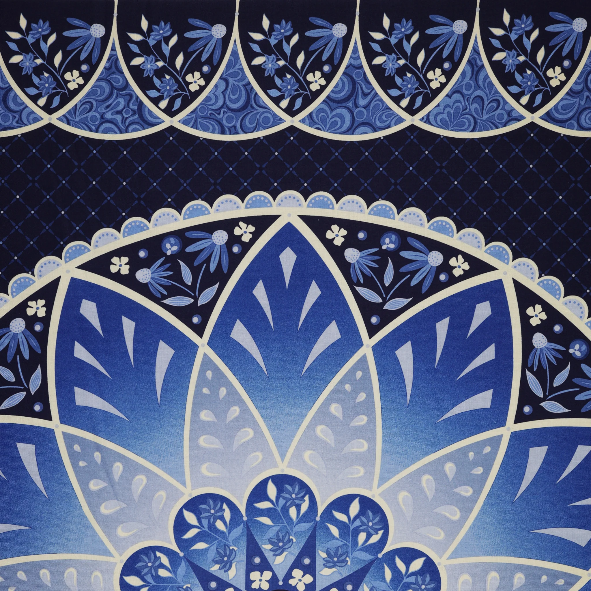 Moonlight Serenade Fabric Collection - Blossom Panel Moonlight - Image 2