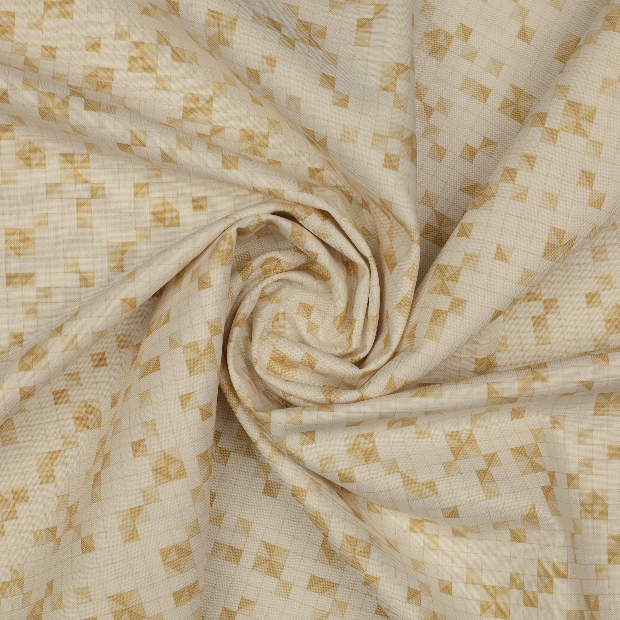 Moonlight Serenade Fabric Collection - Modern Triangles Cream - Image 2
