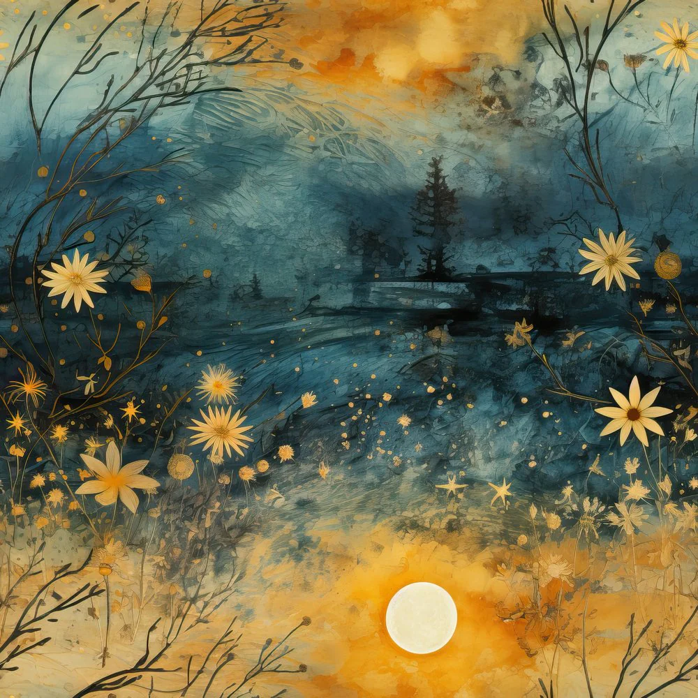 Moonlit Mystique #1 Fabric