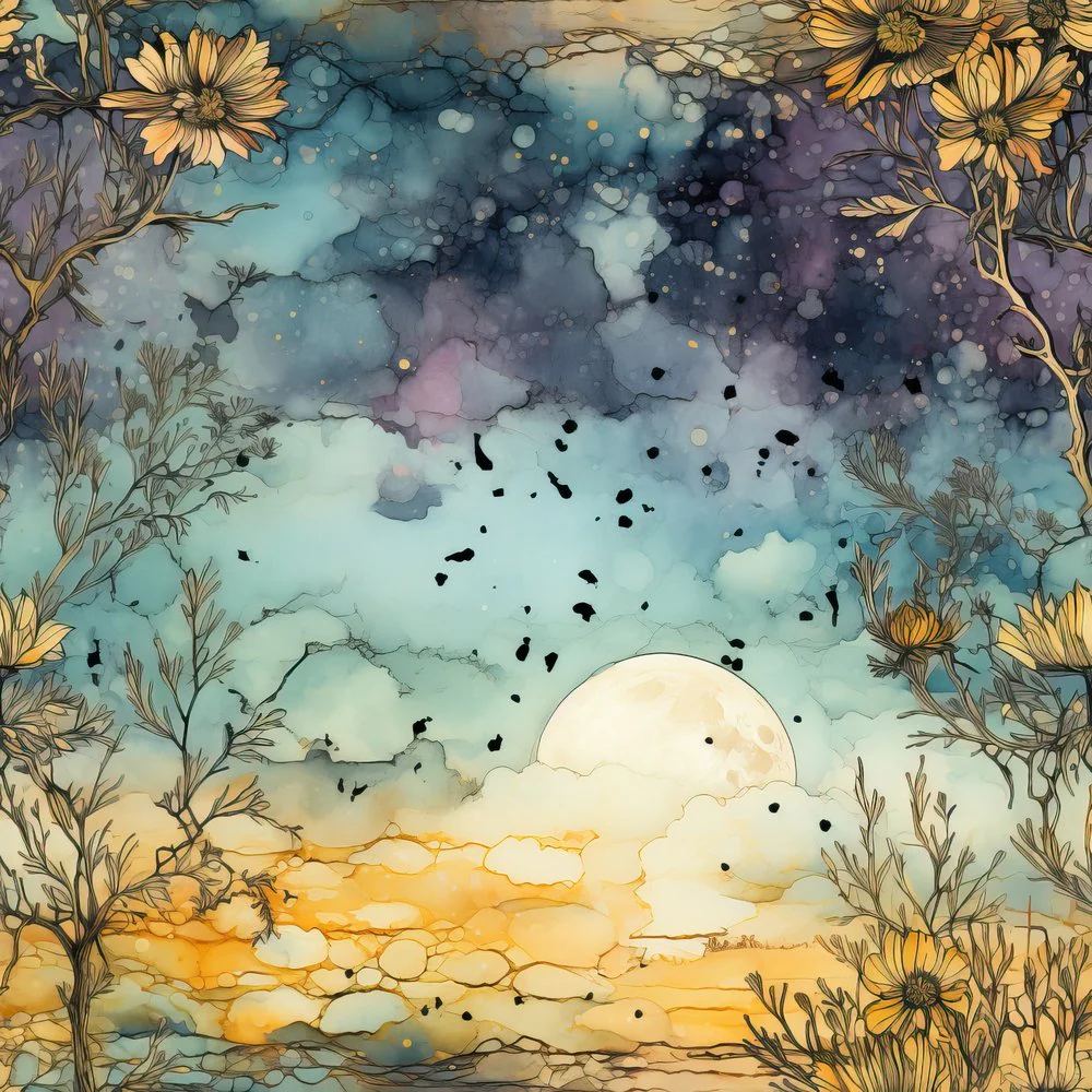 Moonlit Mystique #2 Fabric
