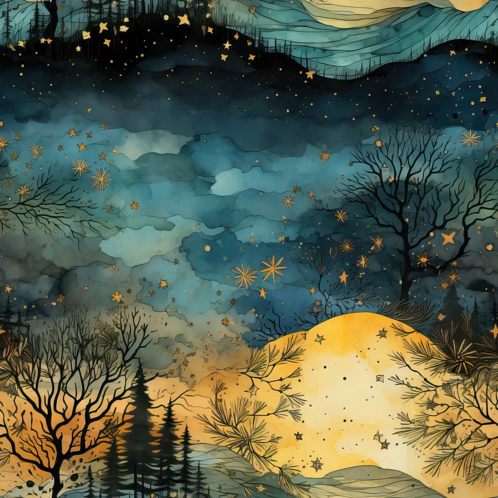 Moonlit Mystique #3 Fabric