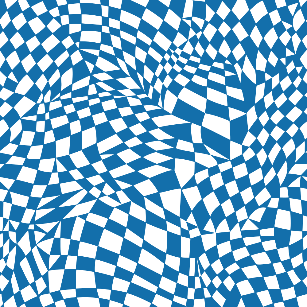 Mosaic Checkered Basics Fabric - Blue