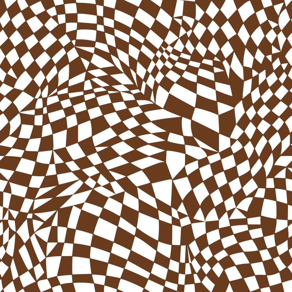 Mosaic Checkered Basics Fabric - Chocolate