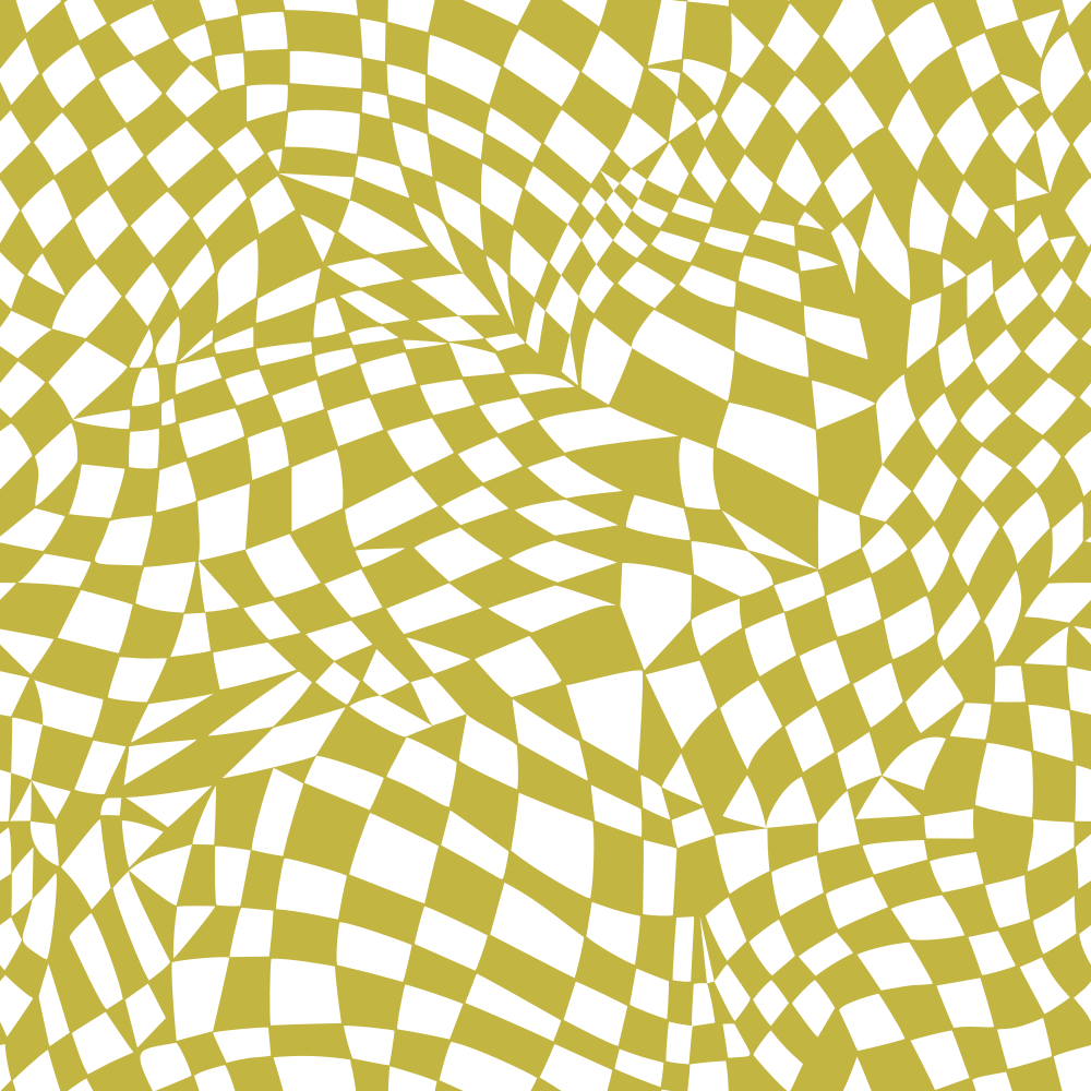 Mosaic Checkered Basics Fabric - Gold