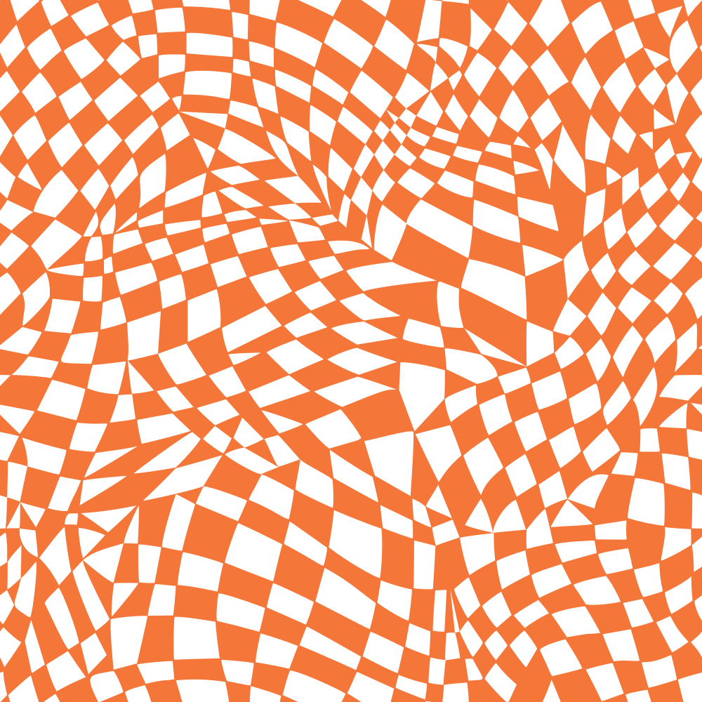 Mosaic Checkered Basics Fabric - Pumpkin