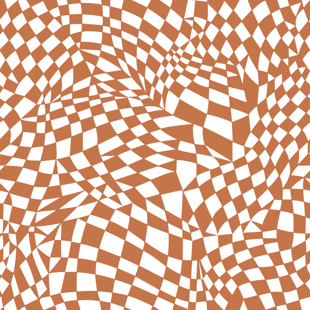 Mosaic Checkered Basics Fabric - Sienna