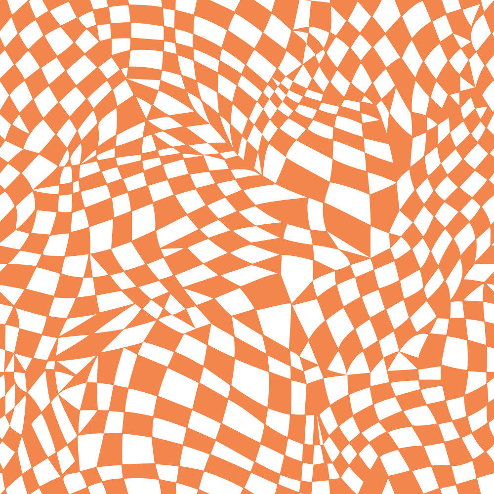 Mosaic Checkered Basics Fabric - Soft Orange
