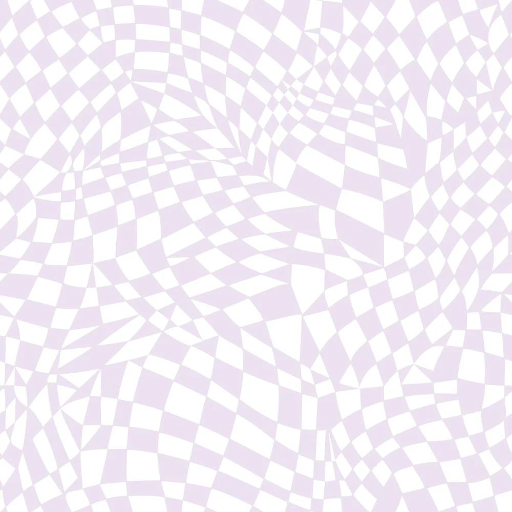 Mosaic Checkered Basics Fabric - Vintage Violet