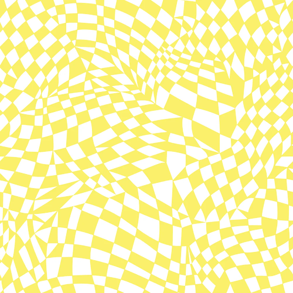 Mosaic Checkered Basics Fabric - Yellow