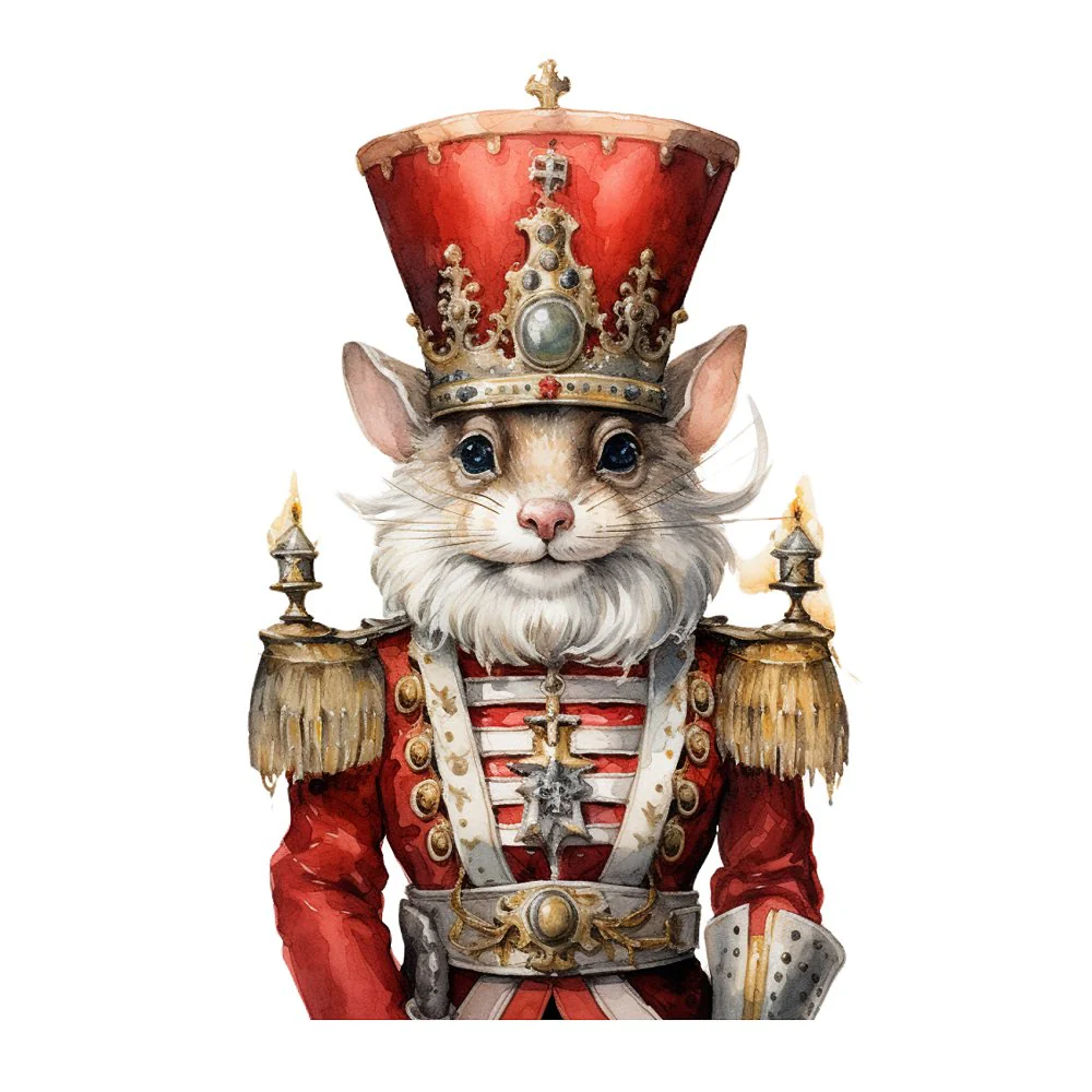 Mouse Nutcracker #2 Fabric Panel