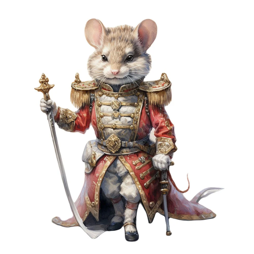 Mouse Nutcracker #3 Fabric Panel