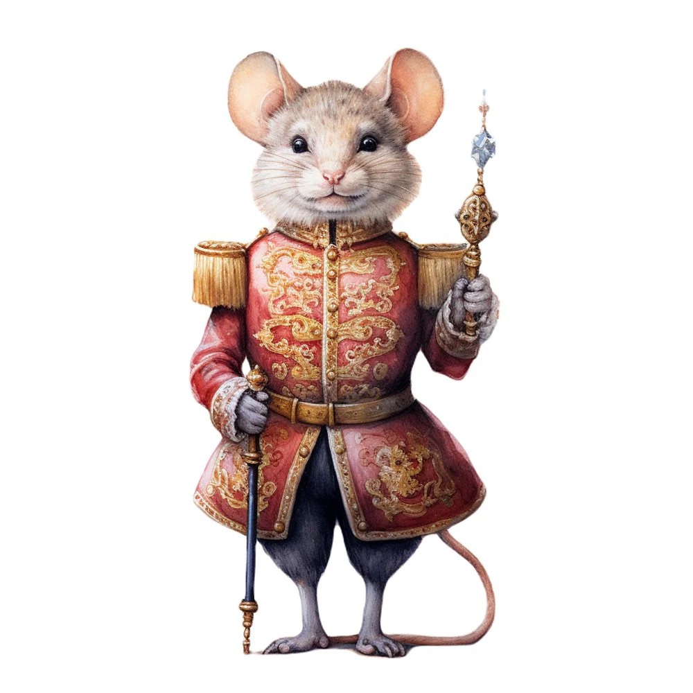 Mouse Nutcracker #4 Fabric Panel
