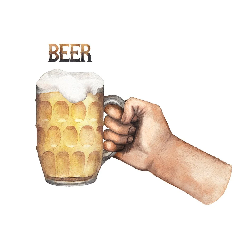 Mug Of Beer Fabric Panel