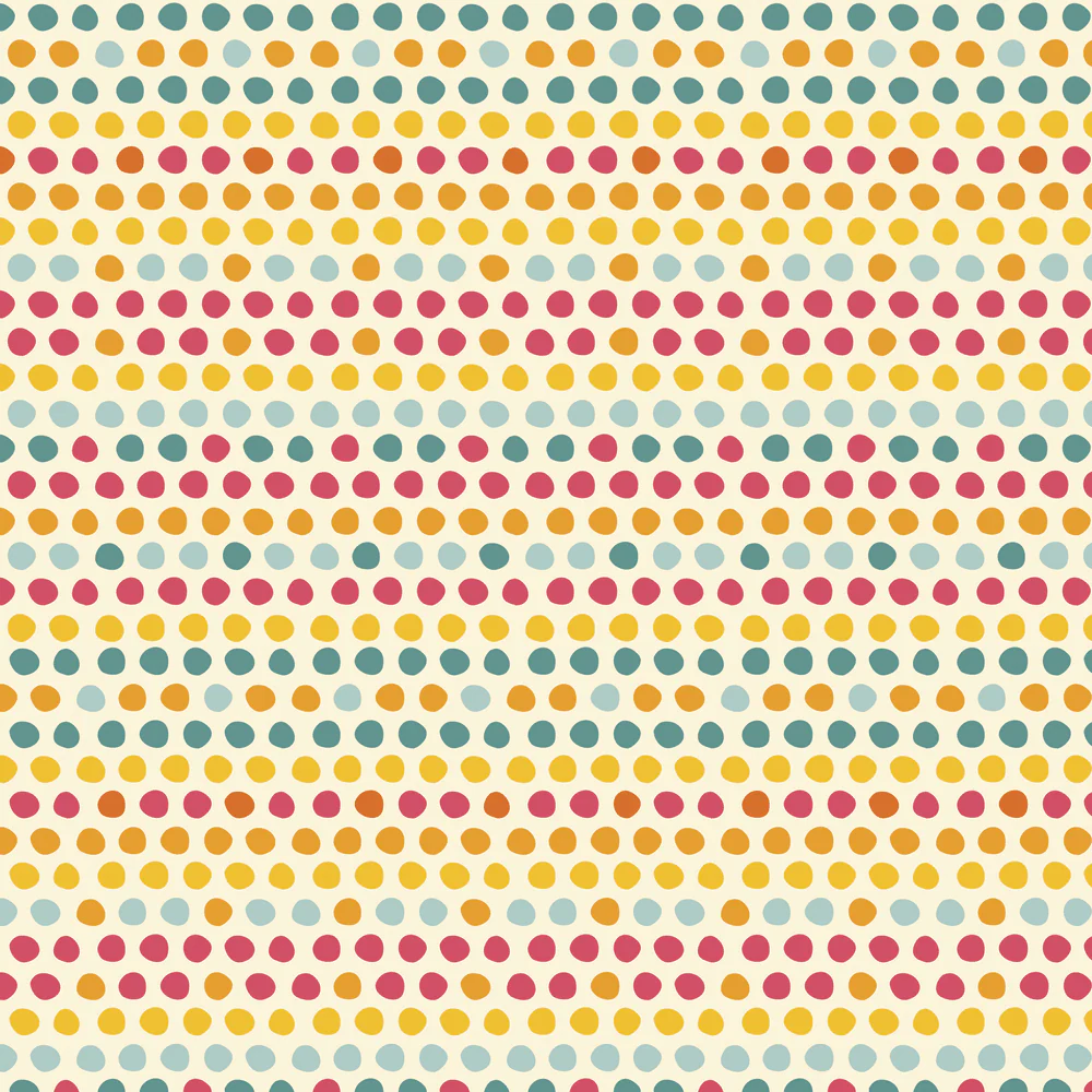 Multi-Colored Circles Fabric - Multi