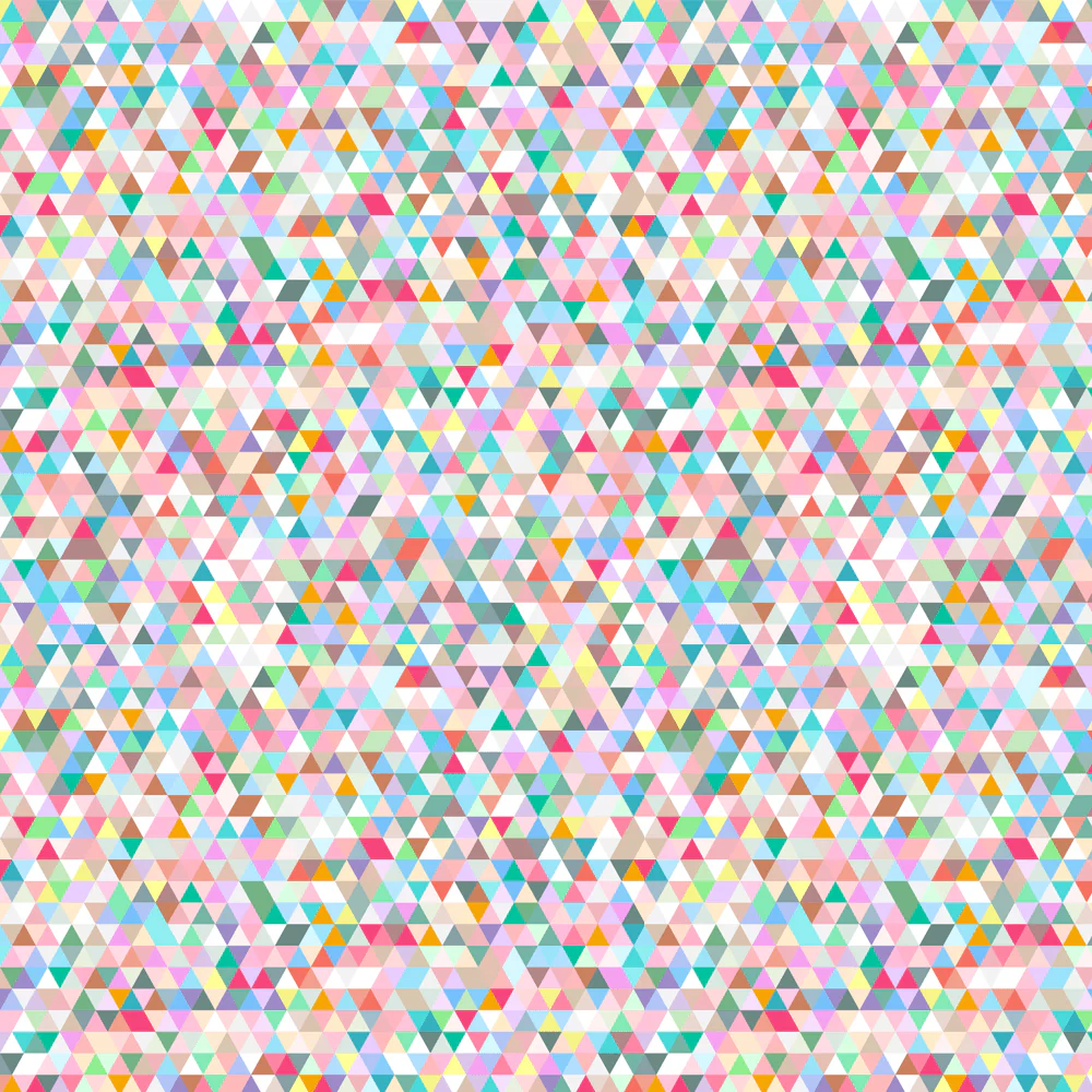 Multi-Colored Geometric Triangle Fabric