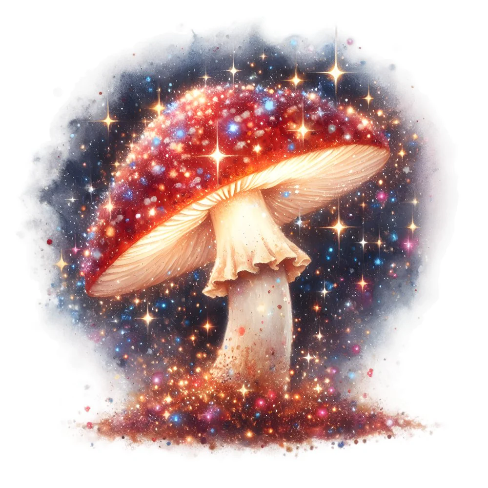 Mushroom Garden #10 Fabric Panel