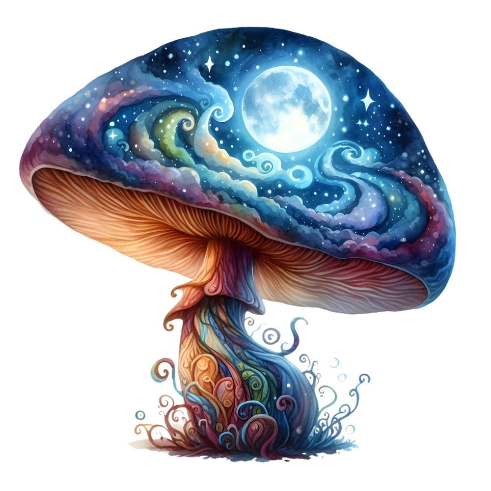 Mushroom Garden #11 Fabric Panel