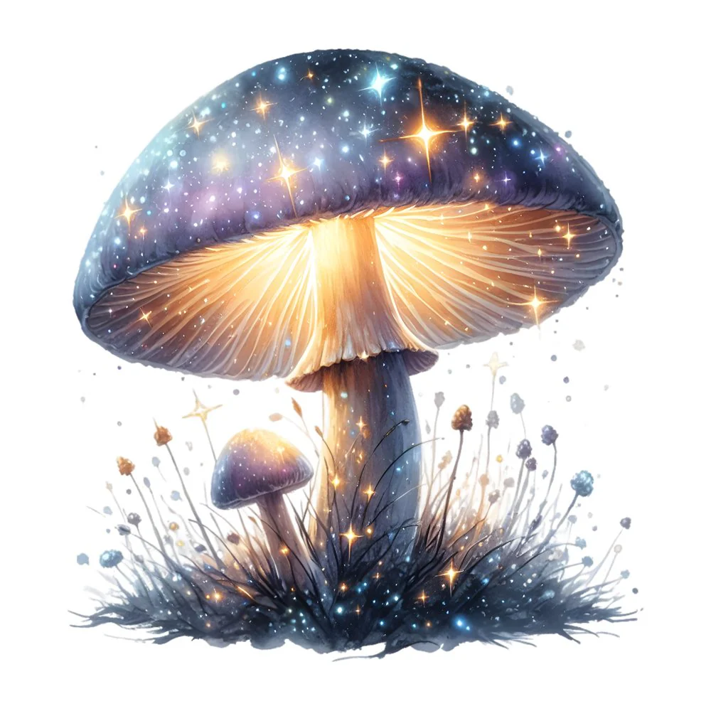 Mushroom Garden #13 Fabric Panel