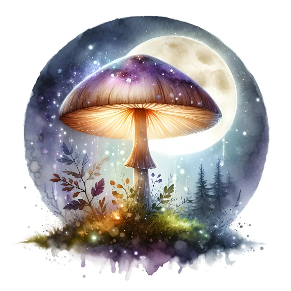 Mushroom Garden #24 Fabric Panel