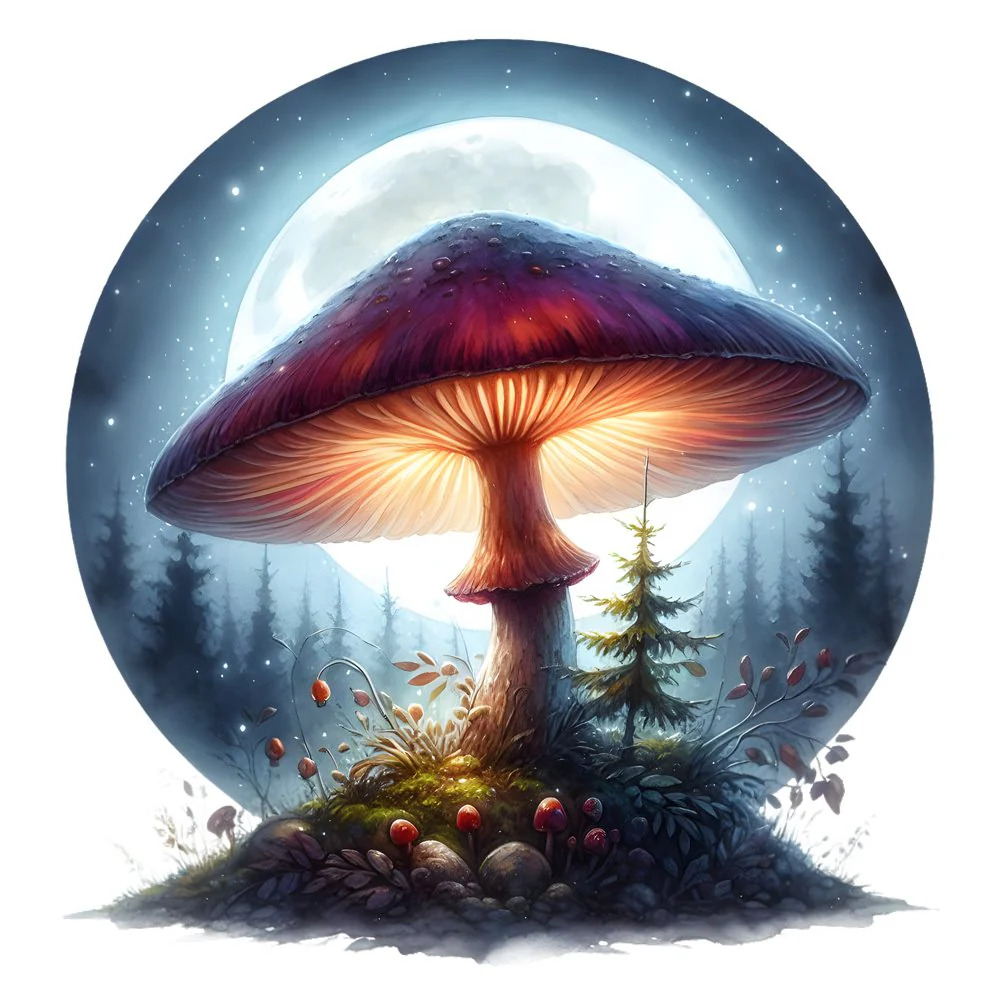 Mushroom Garden #38 Fabric Panel