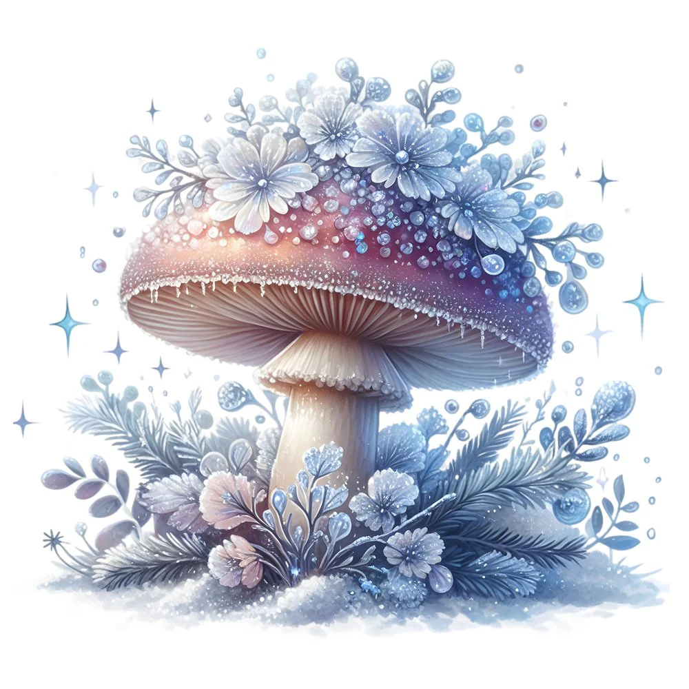 Mushroom Garden #44 Fabric Panel