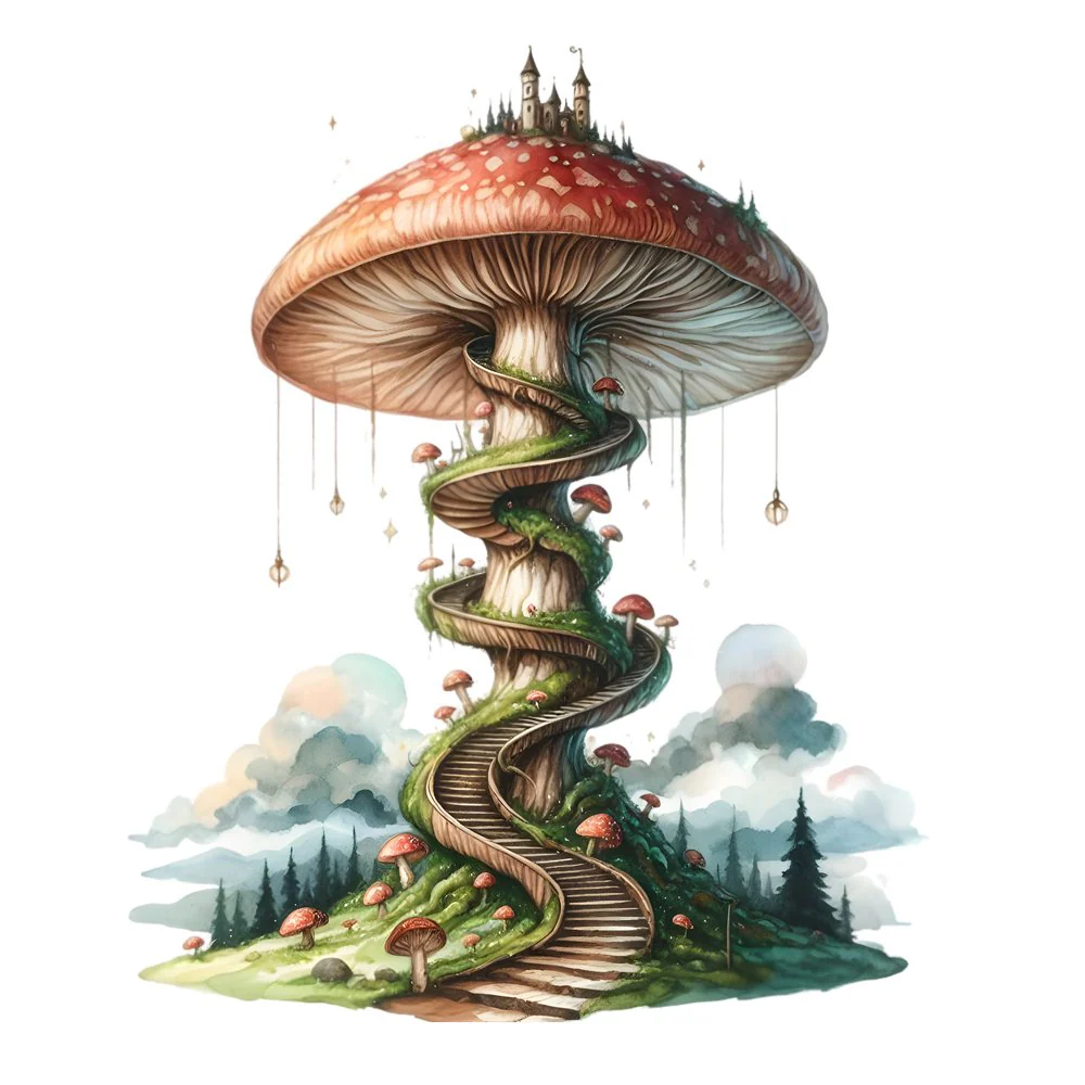 Mushroom Garden #45 Fabric Panel