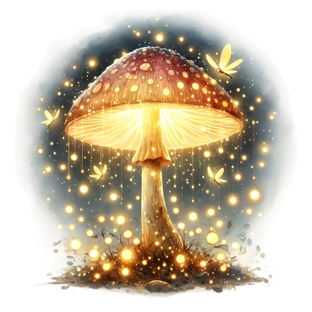 Mushroom Garden #47 Fabric Panel
