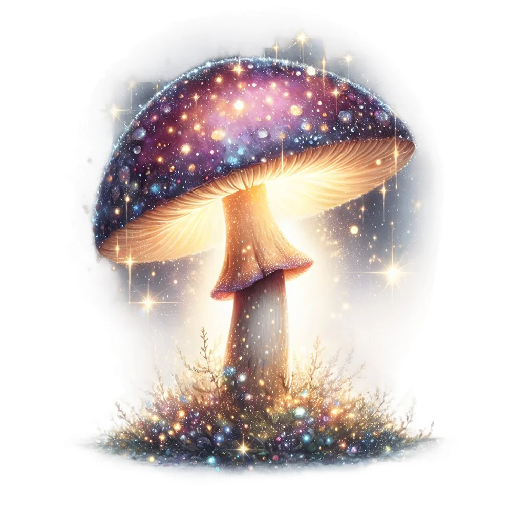 Mushroom Garden #49 Fabric Panel