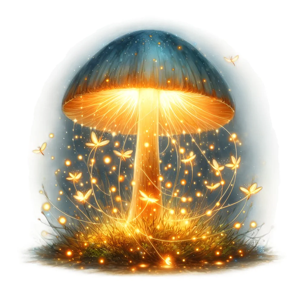 Mushroom Garden #54 Fabric Panel