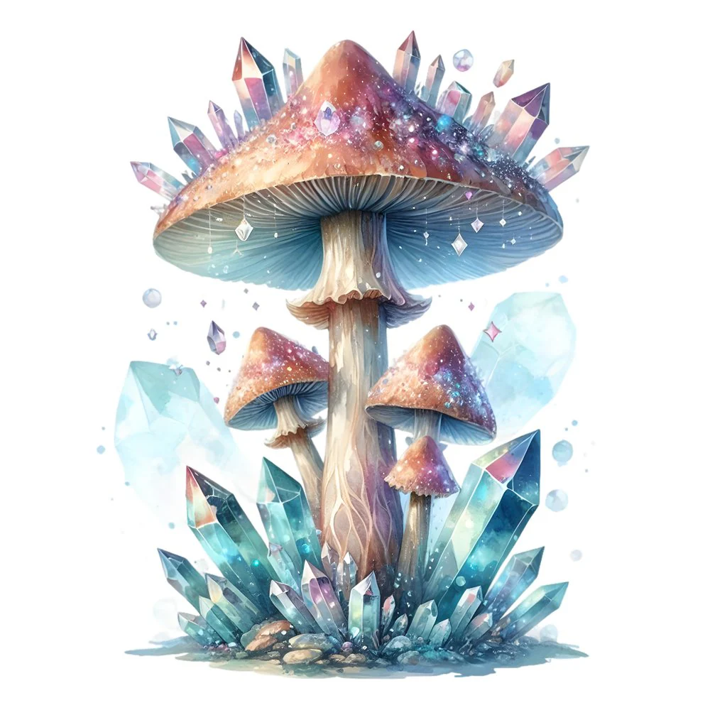 Mushroom Garden #56 Fabric Panel