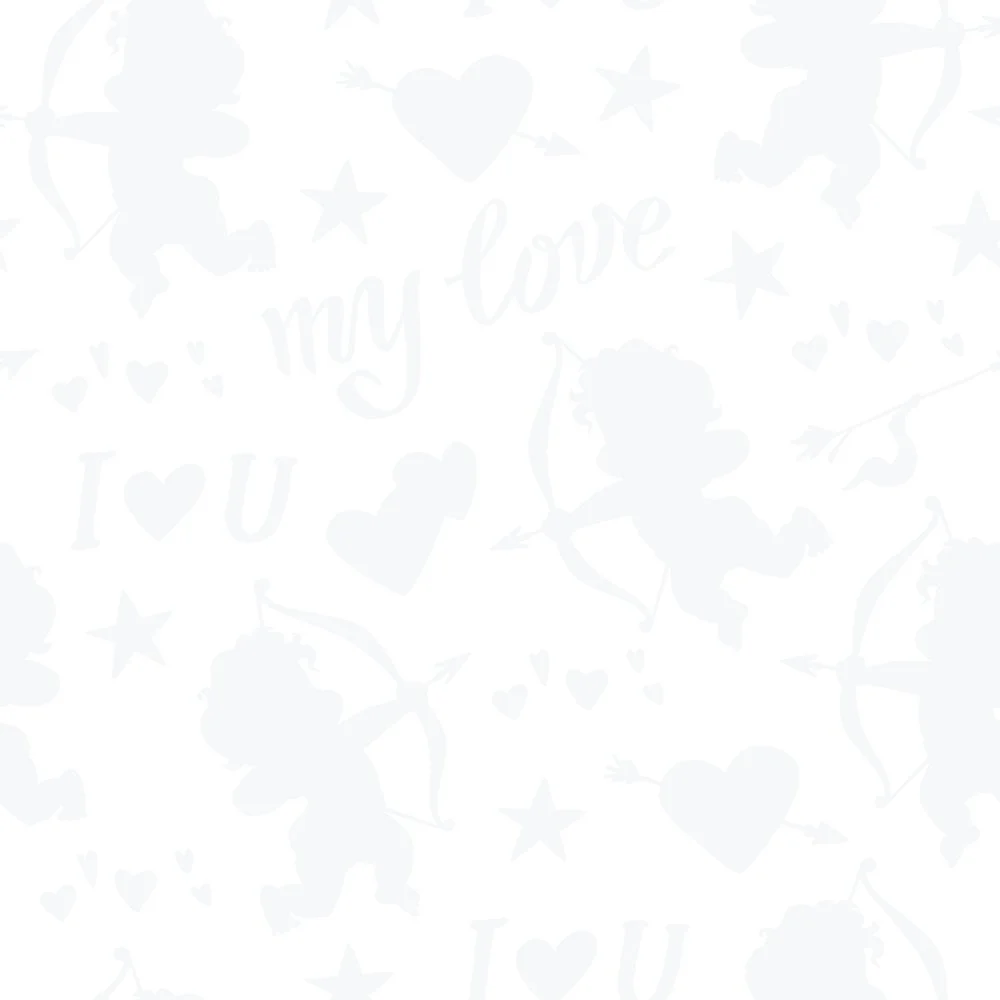 My Love Cupid Tone on Tone Fabric
