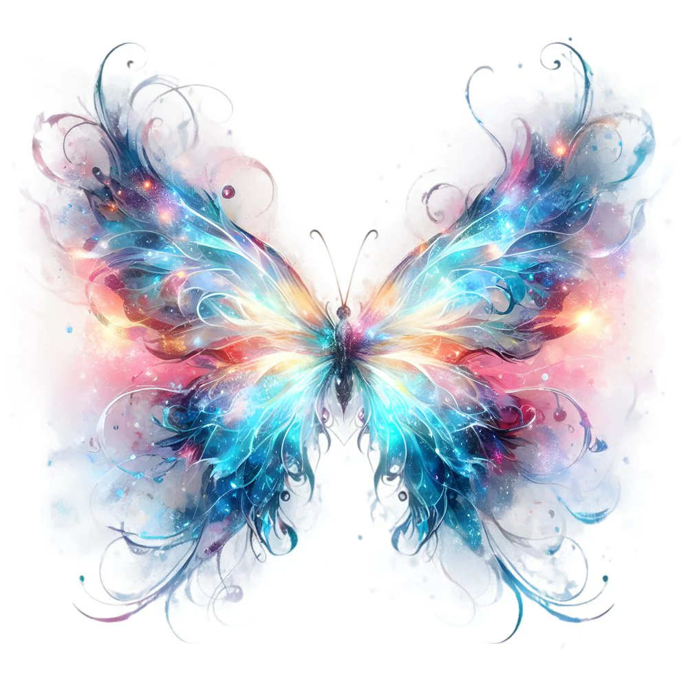 Mystical Butterflies Energy #1 Fabric Panel