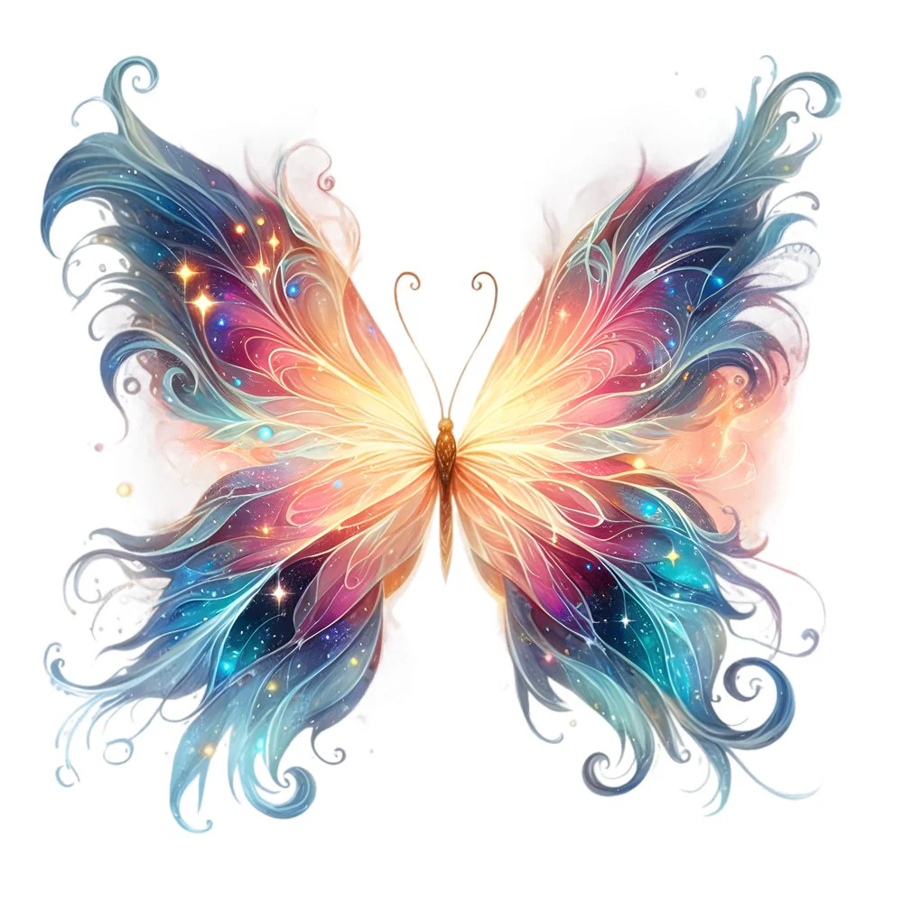 Mystical Butterflies Energy #5 Fabric Panel